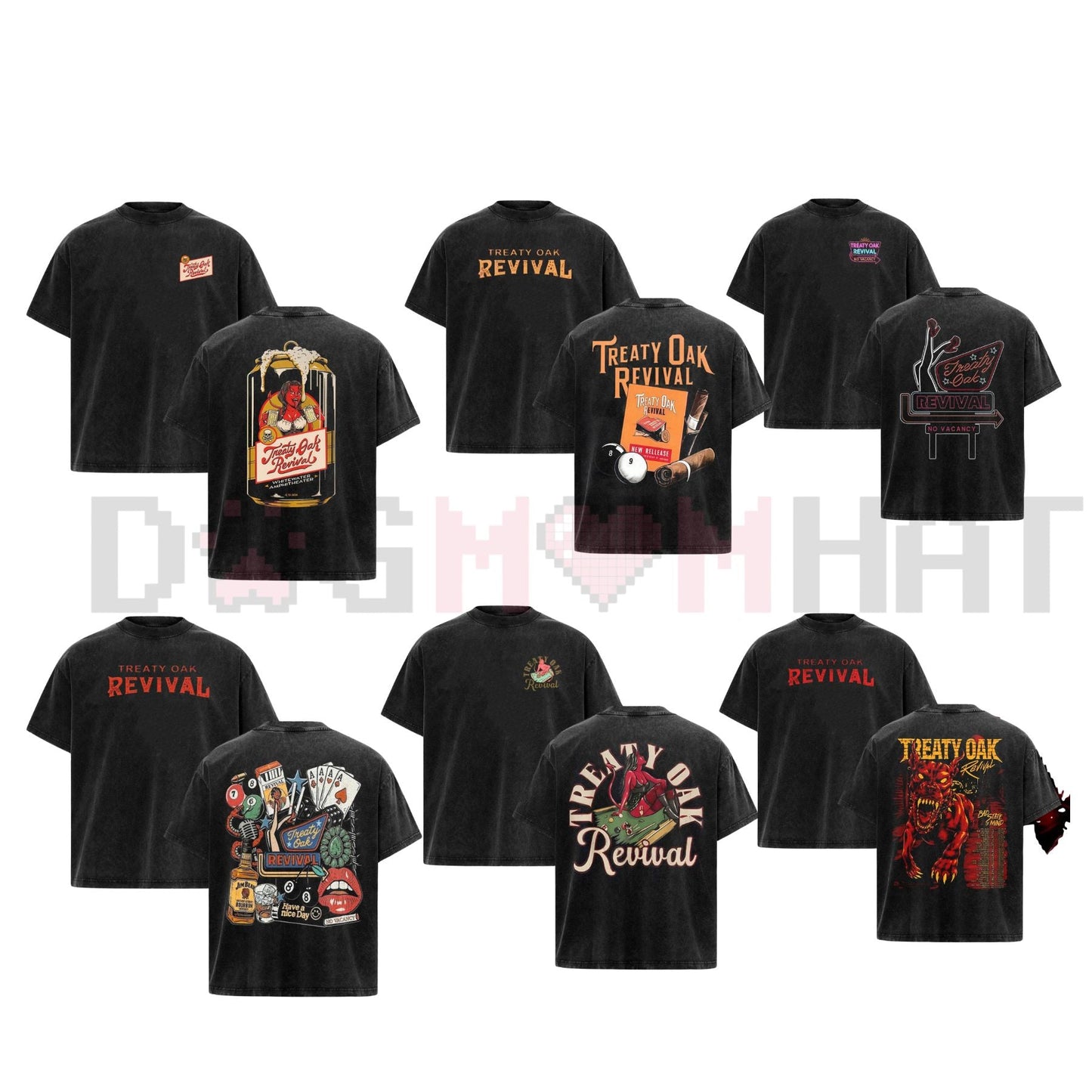 Treaty Oak Revival T-Shirt – Retro Rock Band Shirt, Vintage Music Graphic Tee, Unisex Cotton