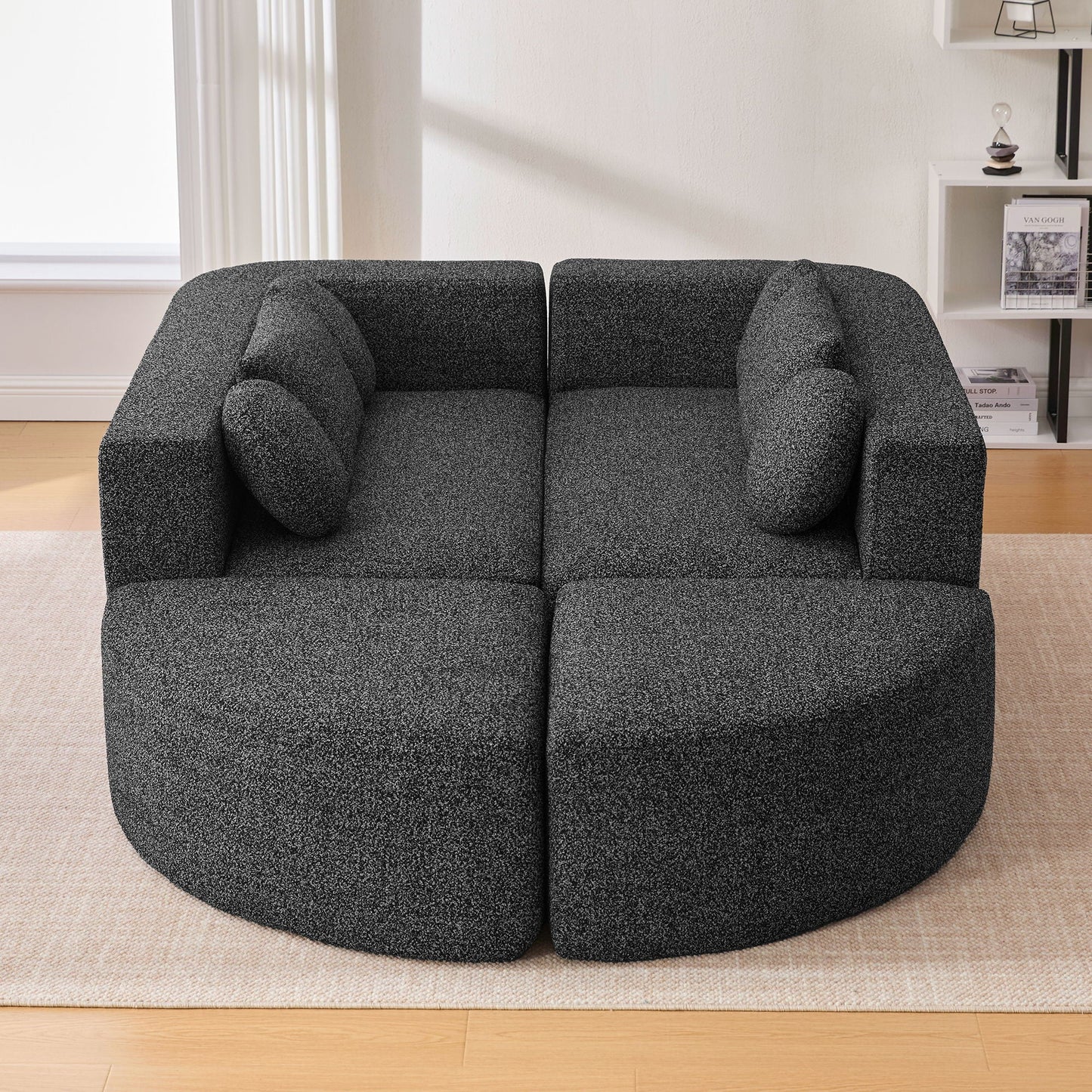 Boneless - Couch Modular Sectional Sofa With Deep Seating And Curved Design