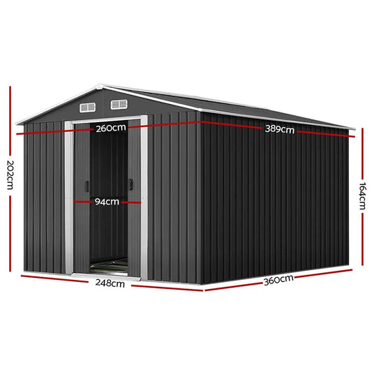 Giantz Garden Shed Outdoor Storage Sheds Tool Workshop 2.6X3.89X2.02M