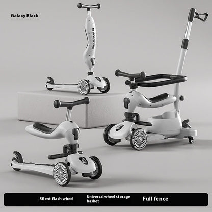 Children's Scooter Multifunctional Music Flash Scooter