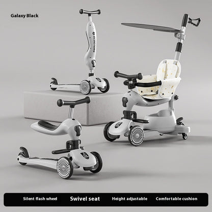 Children's Scooter Multifunctional Music Flash Scooter