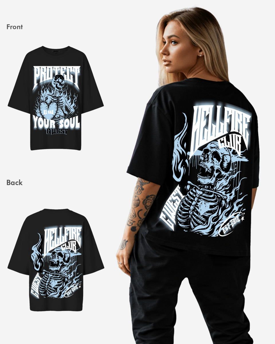 G West Womens protect your soul Oversized tee