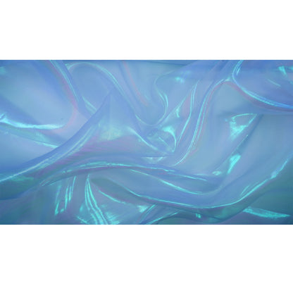 Pastel Iridescent Organza Fabric | Blue Moon Fabrics